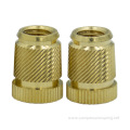 high quality customized knurled brass thread insert nut